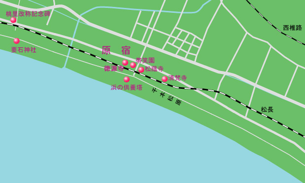 東海道（原宿）　地図