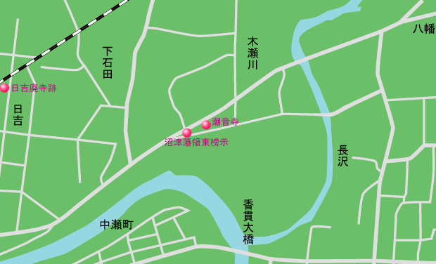 東海道（大岡以東）　地図