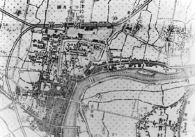 明治20年頃の沼津の地図です。詳細は以下