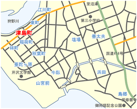 津島町マップ