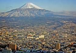 香貫山からの富士山。詳細は右記。