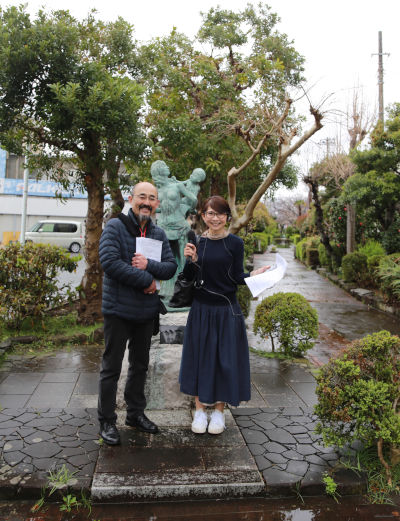 ぬまづ観光ボランティアガイド 和田 充弘さんとパーソナリティの神田さん